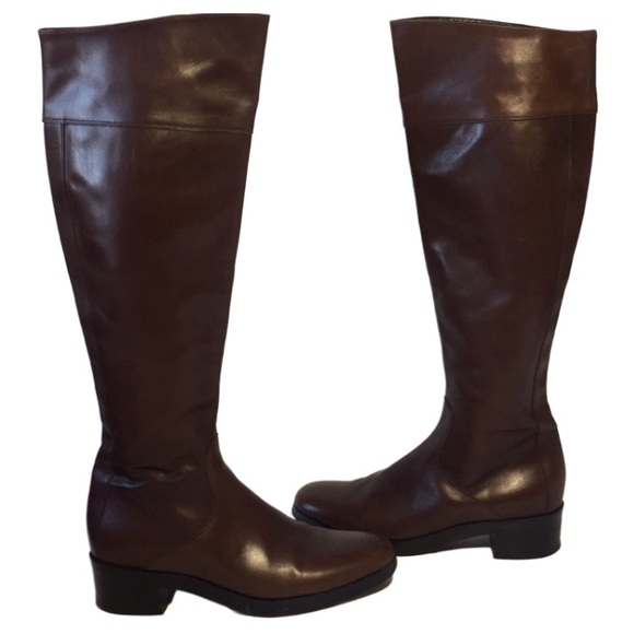 Balenciaga Shoes - BALENCIAGA Brown Leather Riding Boots Authentic